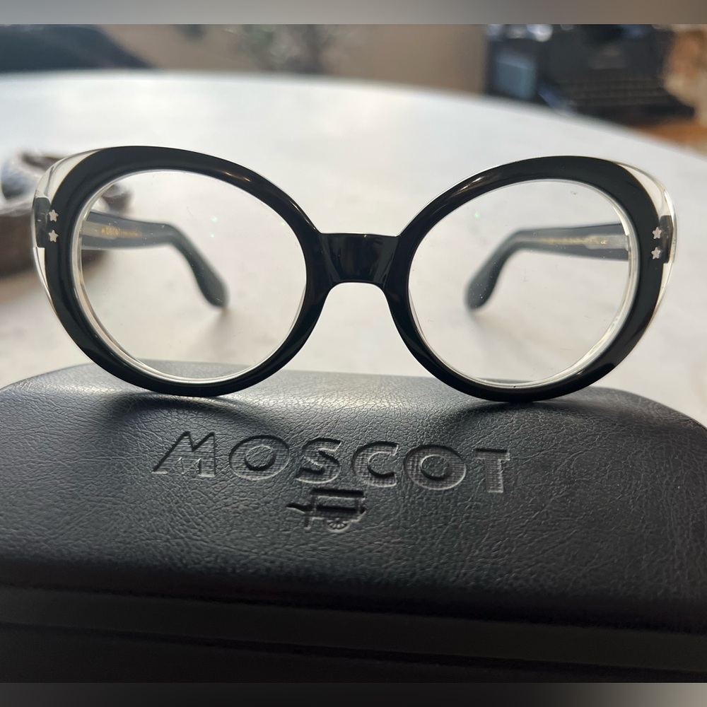 Moscot black frame glasses. Excellent condition.
